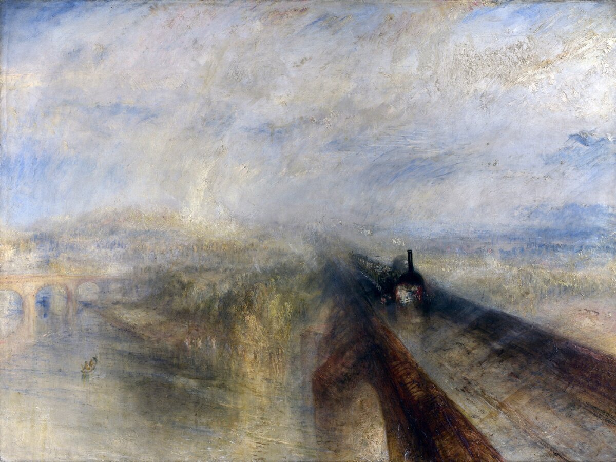 Уильям Тернер "Дождь, пар и скорость", 1844.