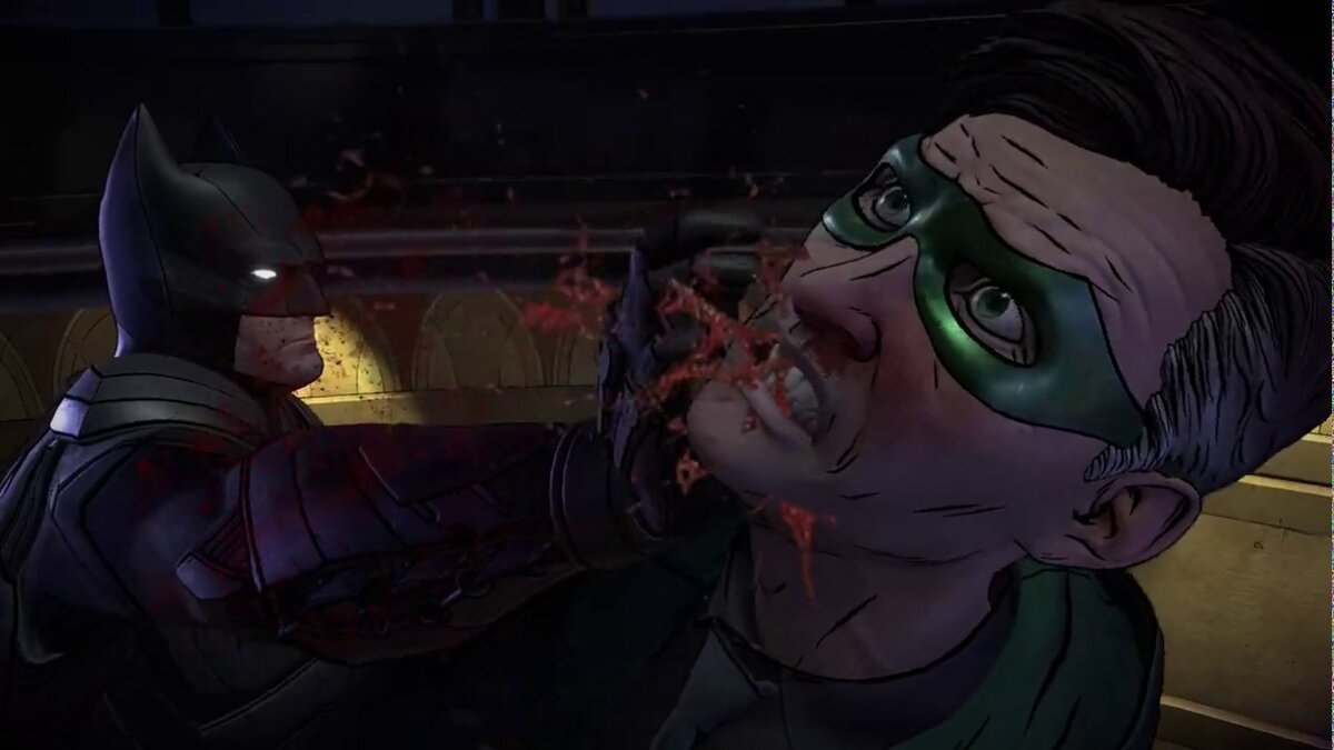 Эпичный бой Бэтмена с Загадачником в начале