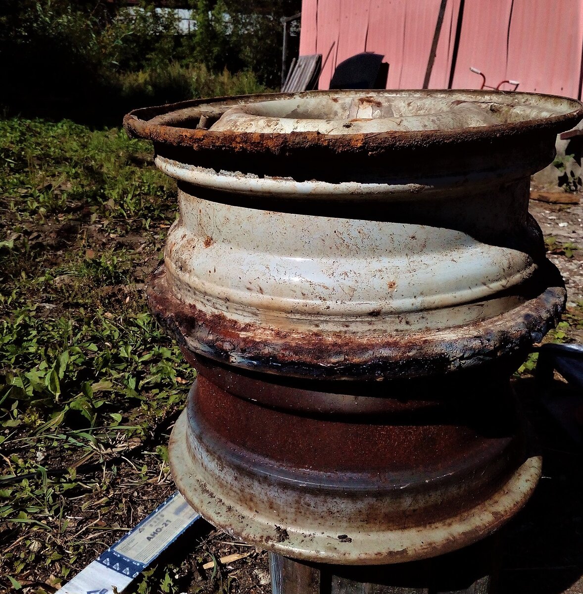 Приварил диски. Фото из личного архива автора.