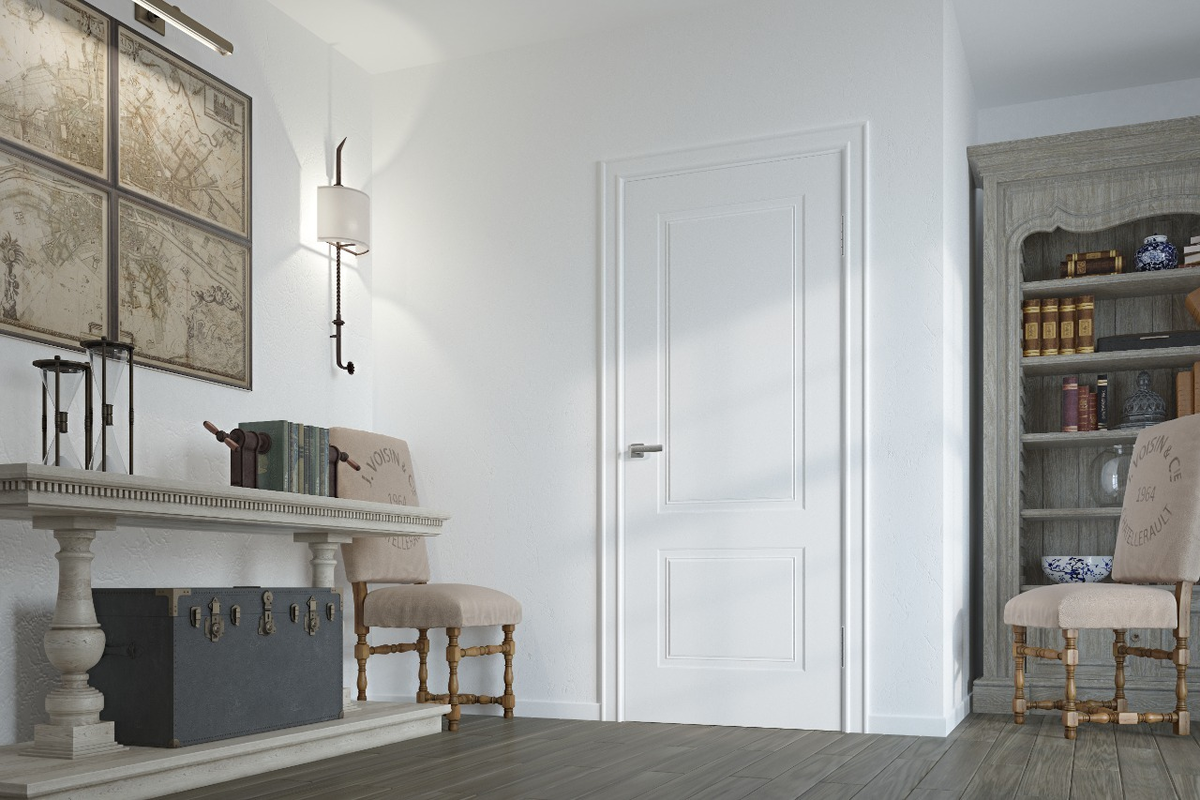 Эклектичный спокойный интерьер. https://nashadver.ru/catalog/po_materialu/emal/ 