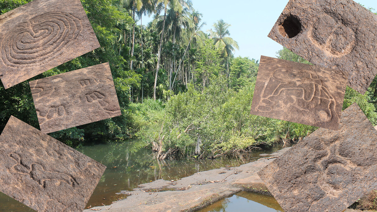 Петроглифы в Усгалимале