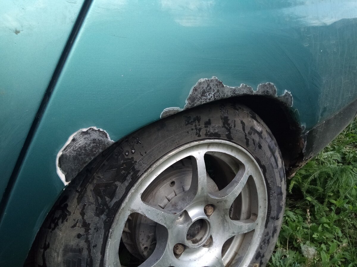 Зачистил от ржавчины