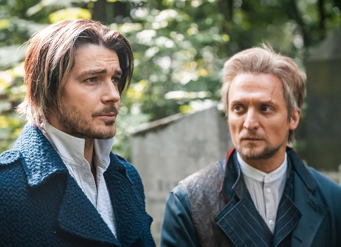 Максим Матвеев и Владимир Мишуков в сериале «Шерлок в России». Фото: видеосервис START