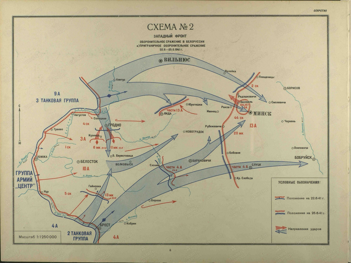 Белостокский котел 1941 карта