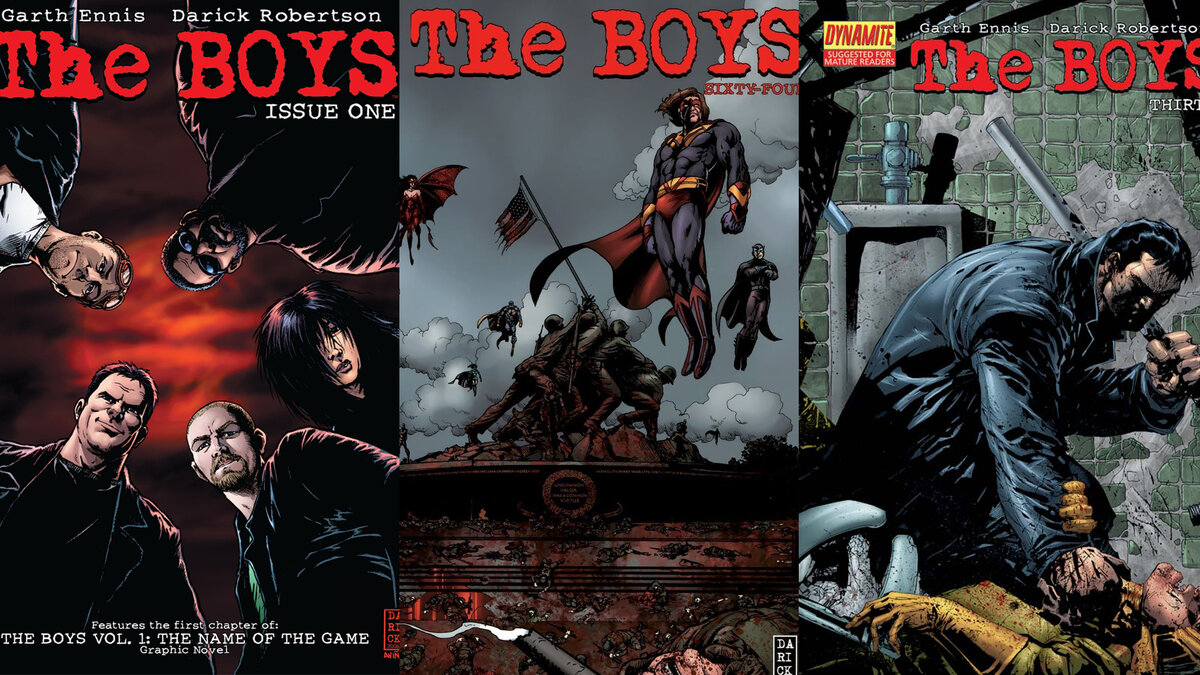 Оригинальные обложки комиксов "Пацаны"