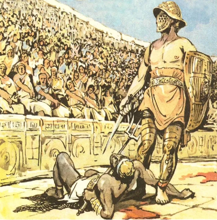 Восстание Спартака в древнем Риме.