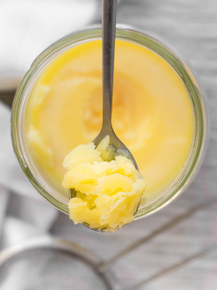 Домашнее  топлёное масло. 