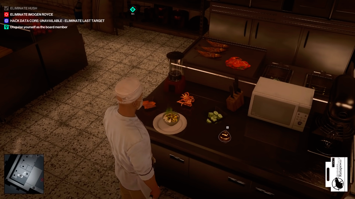 Фрагмент из игры Hitman 3. King of The Kill. Всё таки детали - это классно!