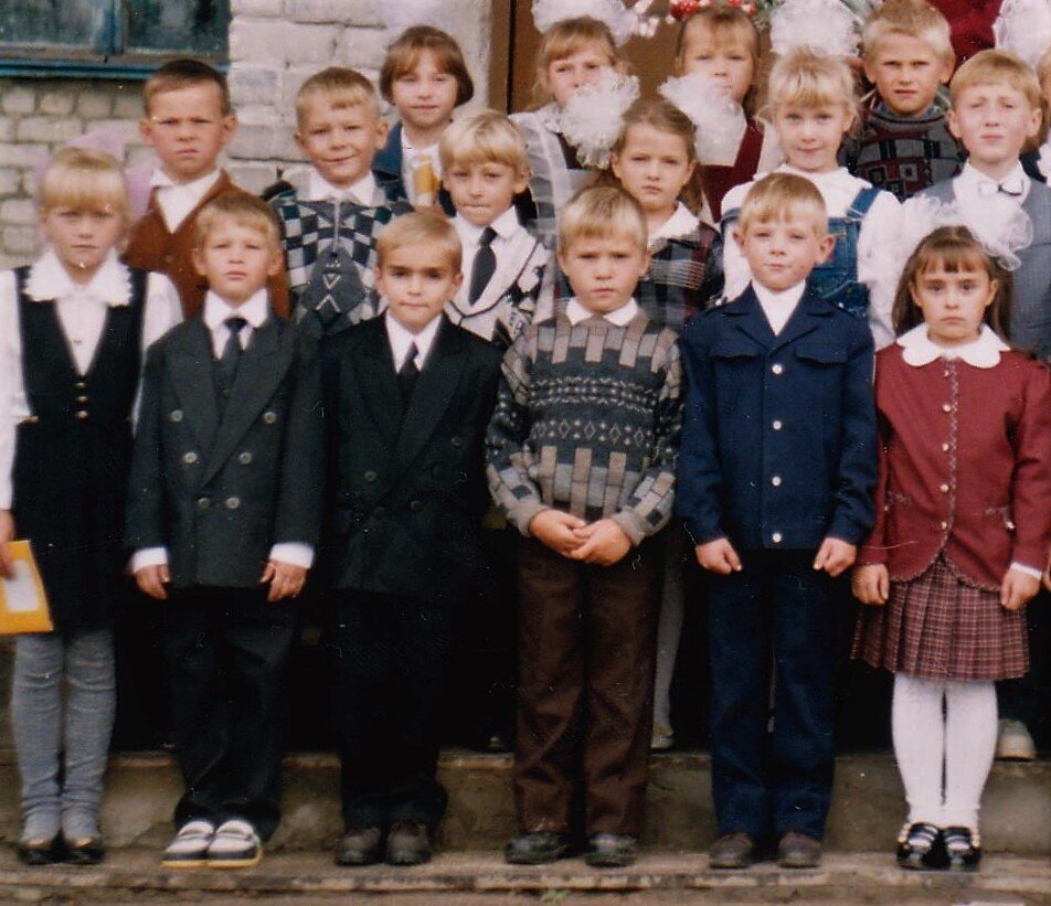 Первоклассники в конце первого учебного года. Фото из архива автора