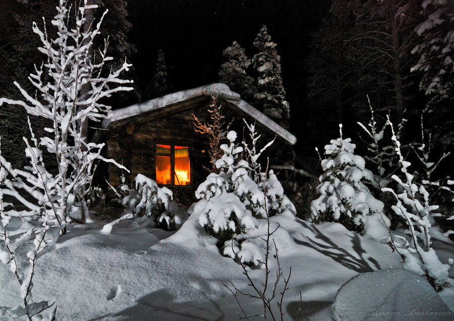 Избушка-ночлег охотника