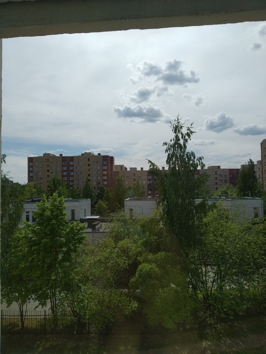 Вид на Детский сад из нашего окна.