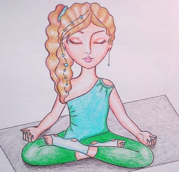 Поза лотоса.