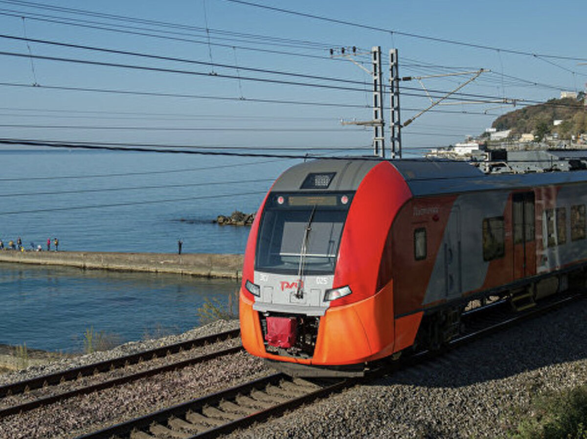 Электропоезд "Ласточка" в Сочи