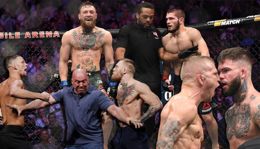 Топ 5 боев с неприязнью между бойцами ММА, которые были не так давно.
