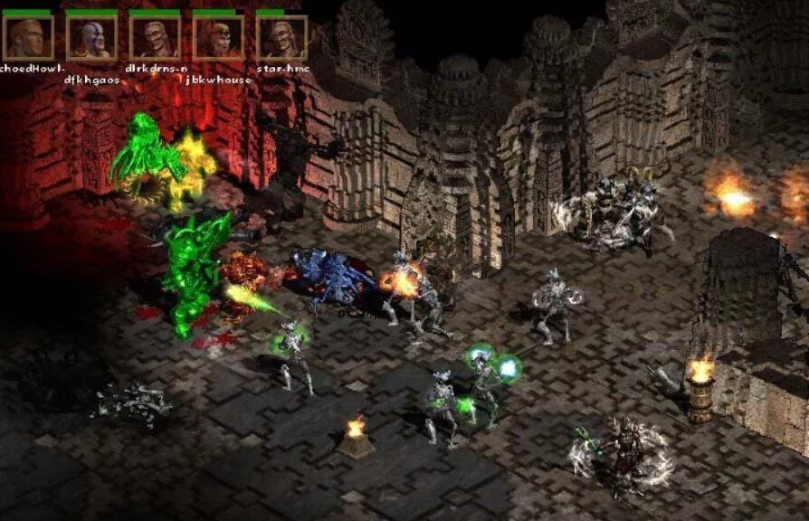 Diablo resurrected по сети. Diablo 2 Старая. Diablo 2 PC.