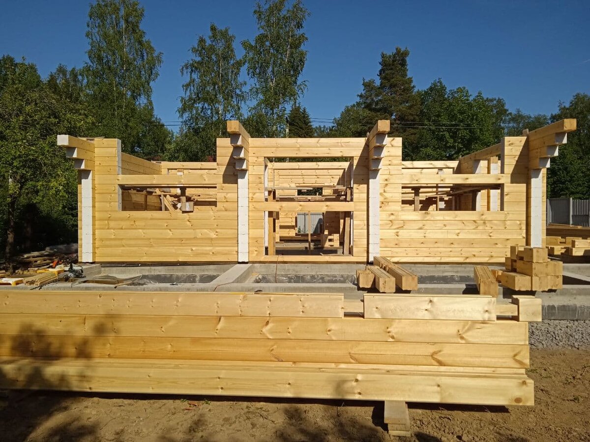 Возведения домокомплекта из клееного бруса