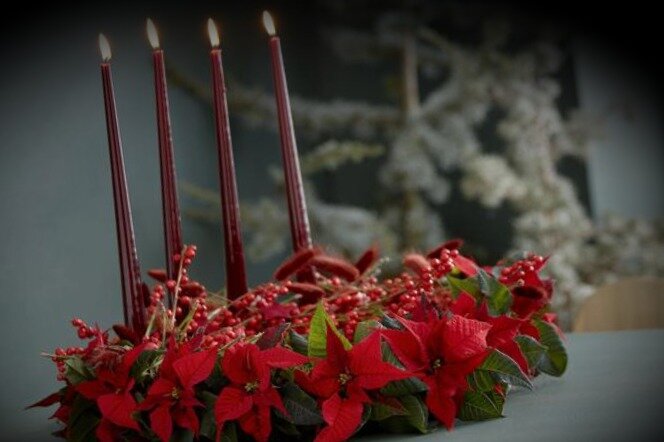 делаем рождественский венок своими руками