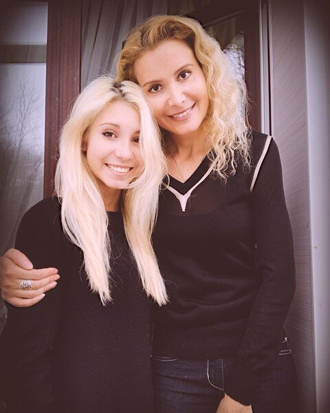                                   Этери Тутберидзе с дочкой 