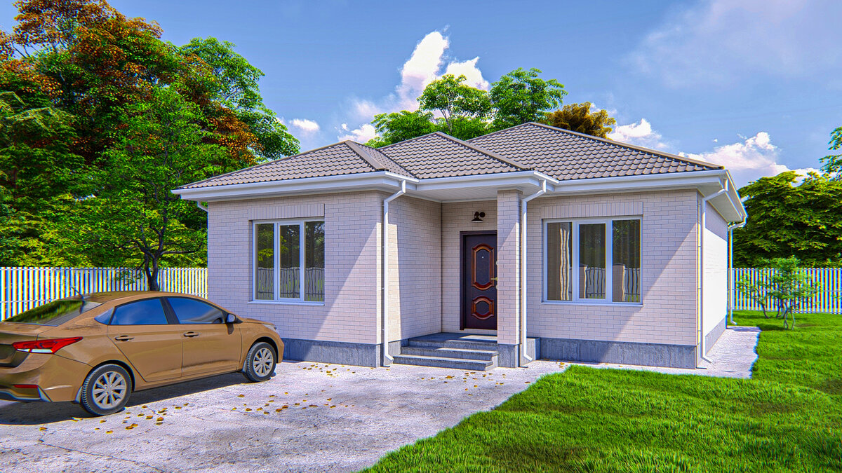 Одноэтажный дом 83 кв.м.