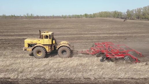 Весенняя культивация при помощи российской сельхозтехники