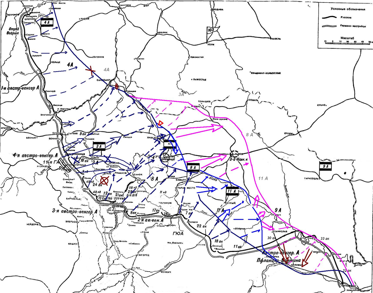 Галиция 1914 карта