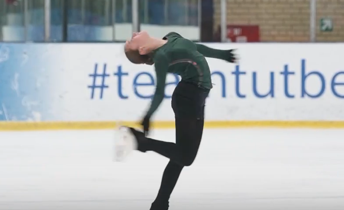 Камила Валиева на тренировке, недавно