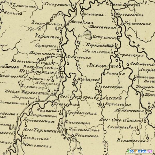 карта 1811 года