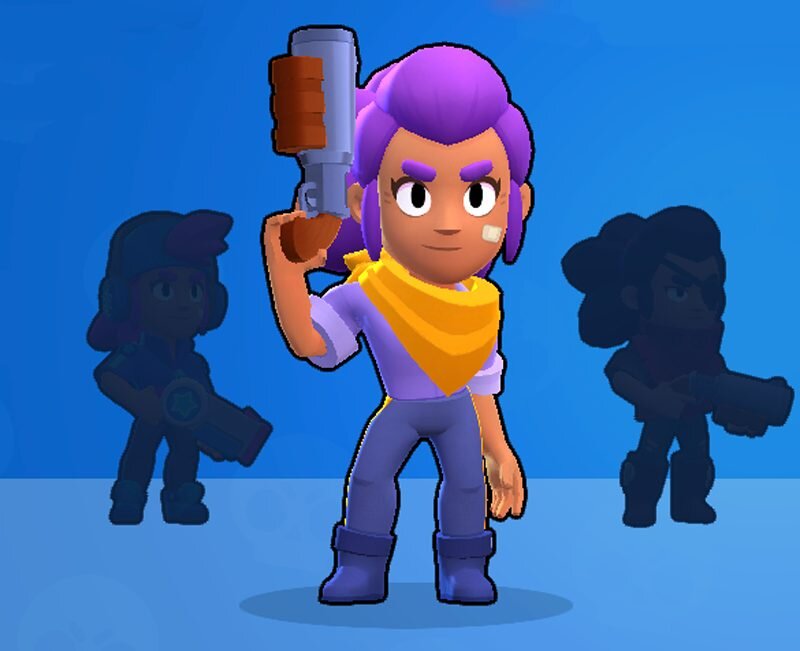 Рисунок шелли из brawl stars