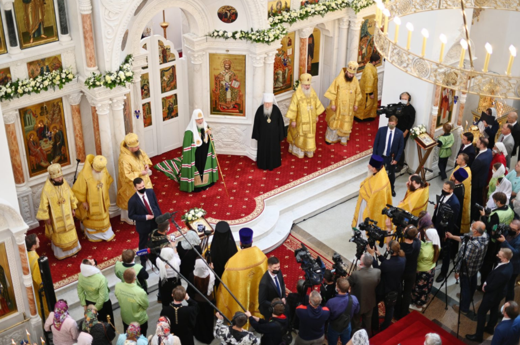 Великое освящение Никольского храма в подмосковном Красногорске