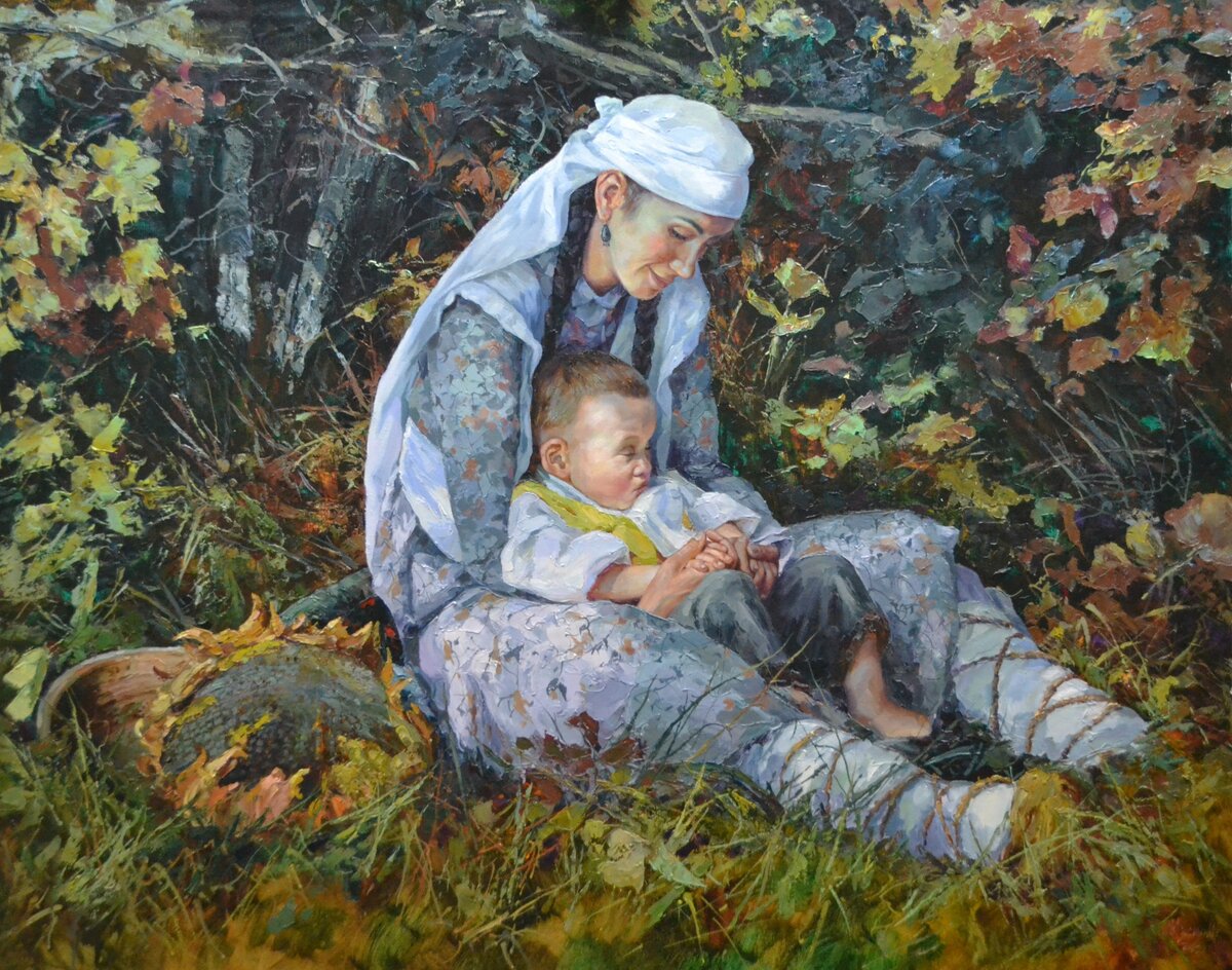 Колыбель. х.м. 2015 г. 117х150
