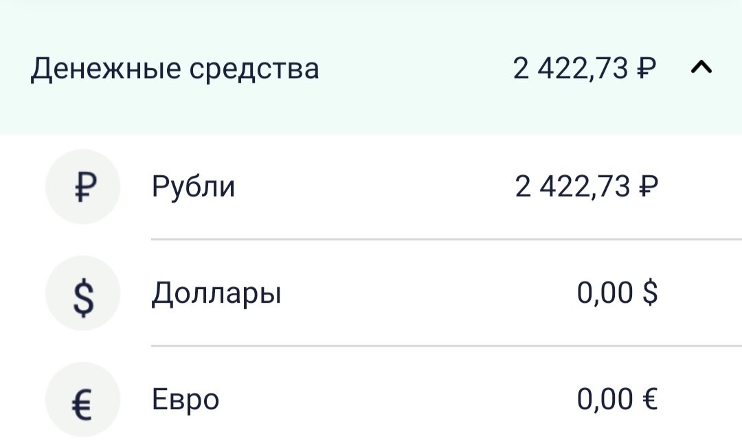Денежные средства) 