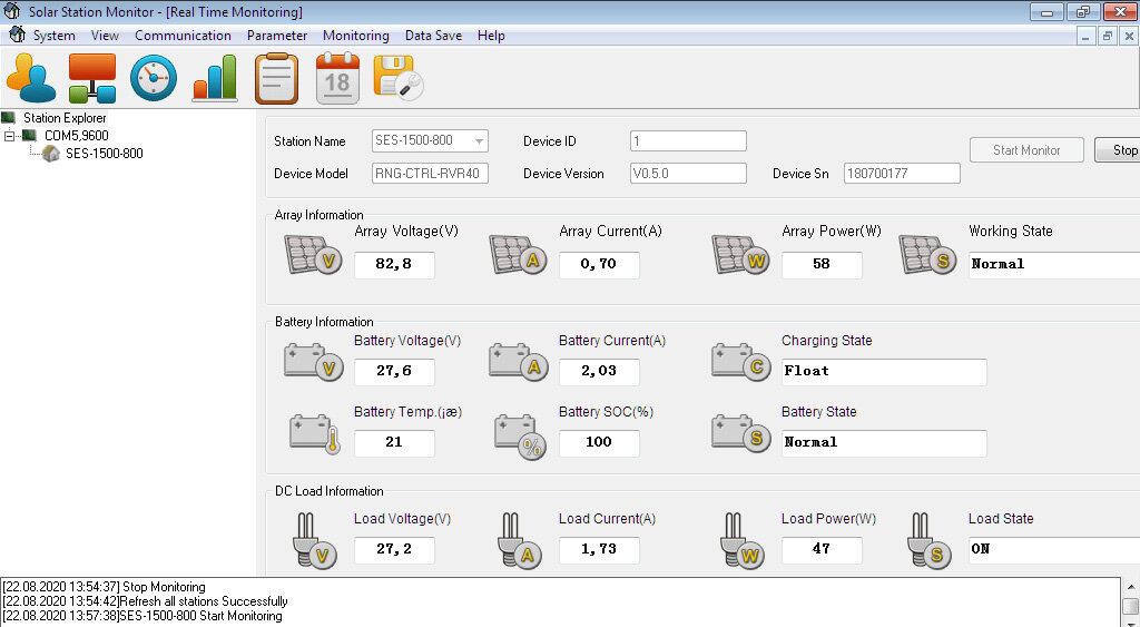 Программа Solar Station Monitor v1.6 