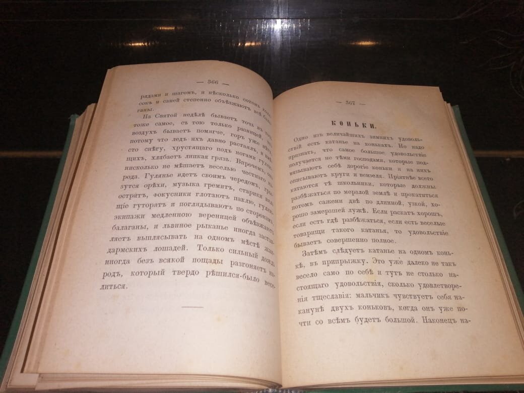 Жанровая картинка "Коньки"