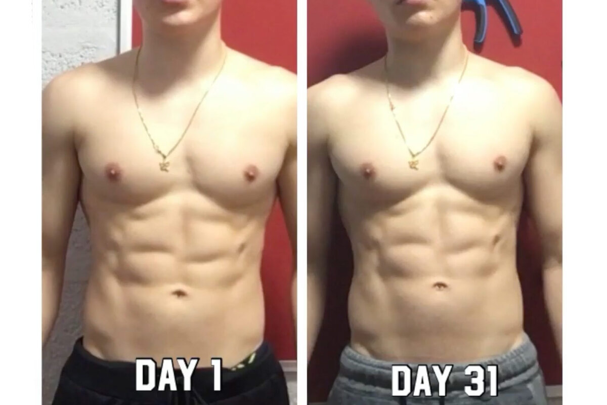 упражнения планка фото до и после