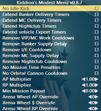Kiddions menu. Модест меню. Kiddion Modest menu GTA 5.