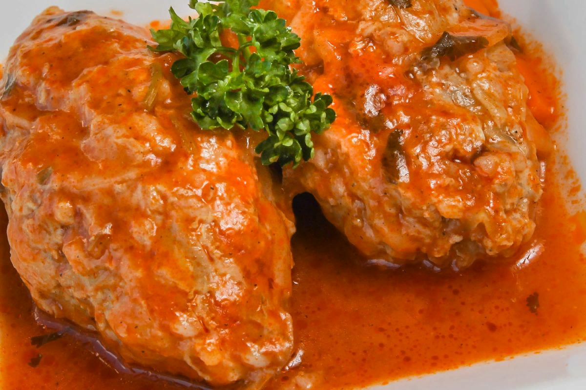 Вкусный и низкокалорийный ужин! " на фото ленивые голубцы"