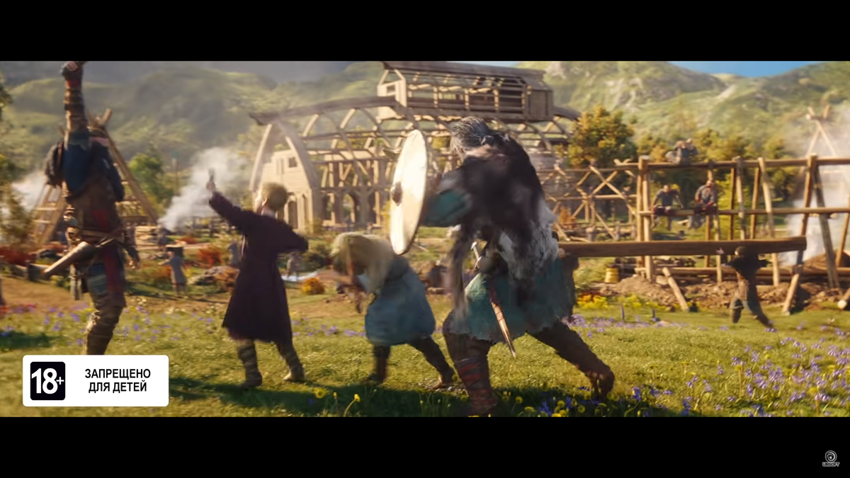 Assassin's Creed Valhalla кадр из трейлера игры. 