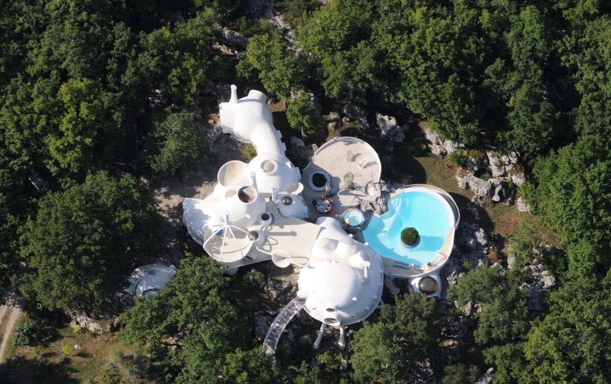 Дом Унала. Вид сверху.