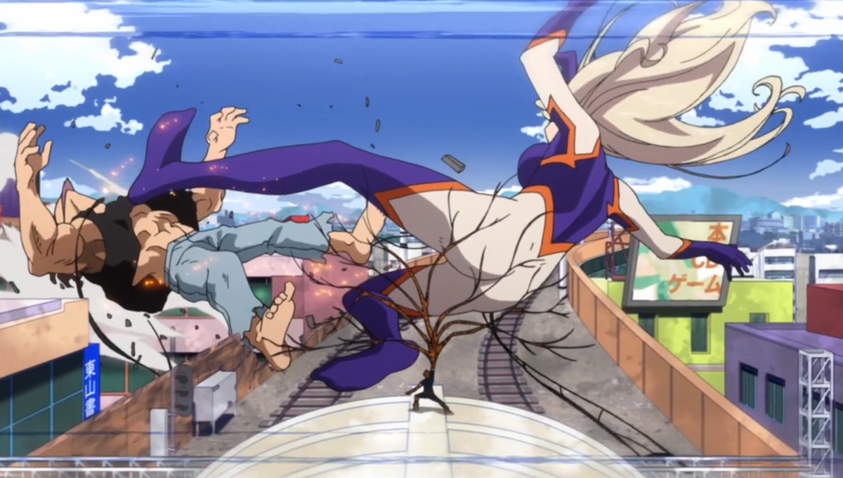 Использованы кадры из аниме "Моя геройская академия";