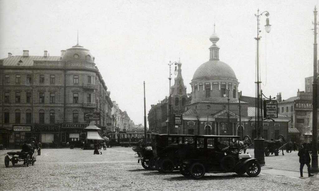 Страстная площадь (сейчас Пушкинская)
Неизвестный автор, 1908 - 1909 год, г. Москва, ул. Тверская, Союз фотохудожников России.
