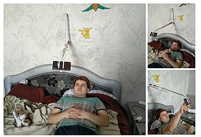 Персональный мини телевизор над кроватью