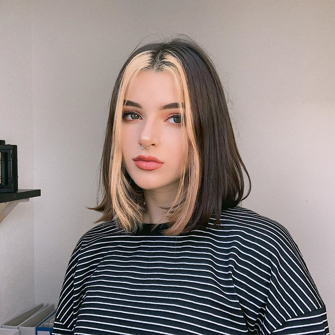 окрашивание передних прядей волос