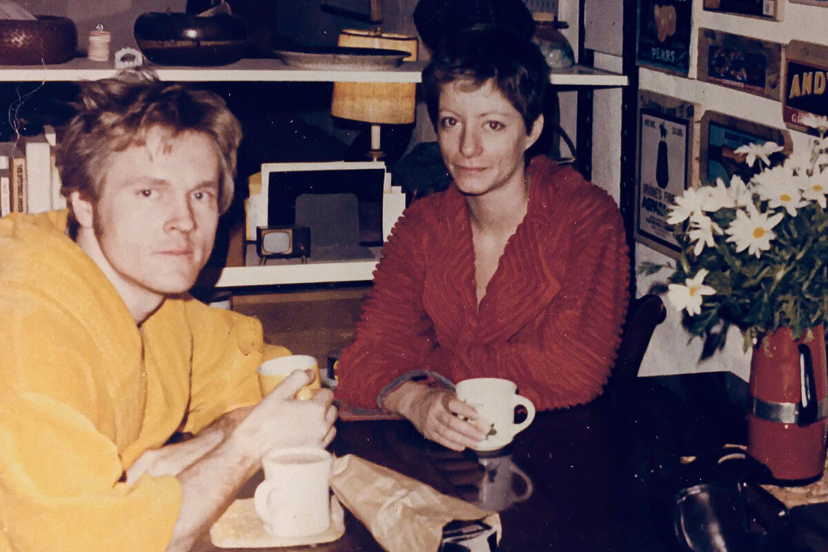 Уильям Сэдлер и его будущая жена, актриса Марни Джоан Бакст. 1977 год, за несколько часов до свадьбы. 