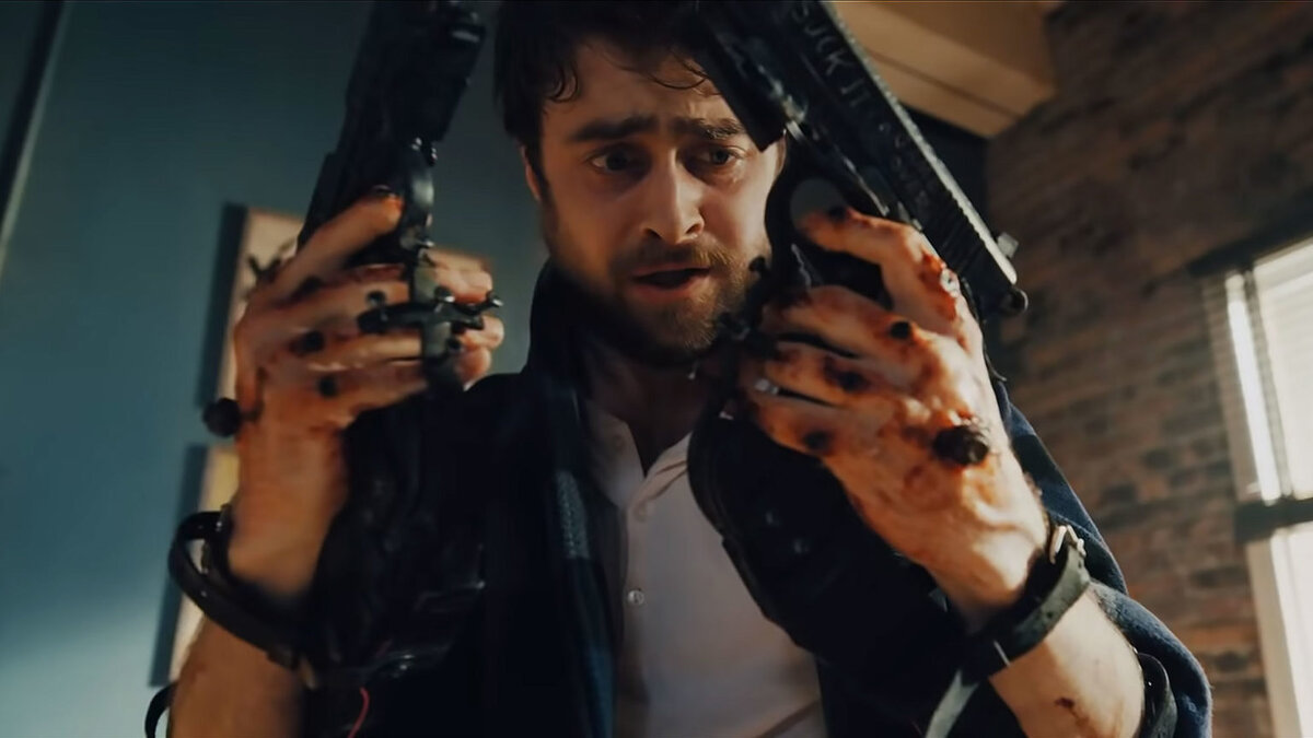 кадр из фильма Пушки Акимбо Guns Akimbo, 2019