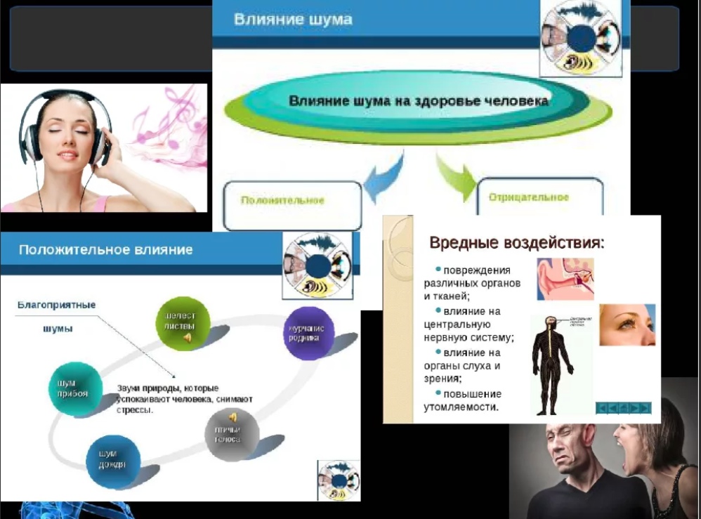 Местное действие шума каким последствием