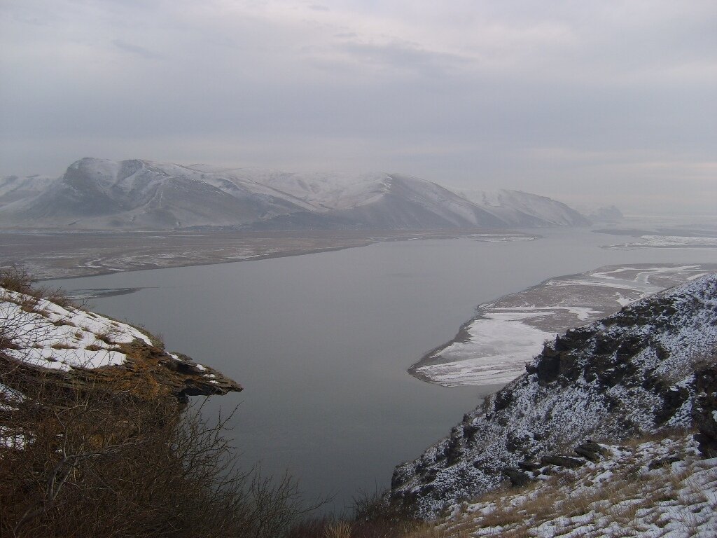 Ноябрь, Средний Енисей (вид с горы Куня)