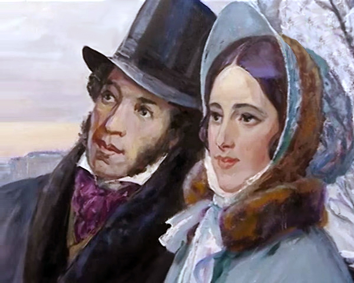 Фрагмент картины Леонарда Гусева, Зимний день в Петербурге, 1999 год.