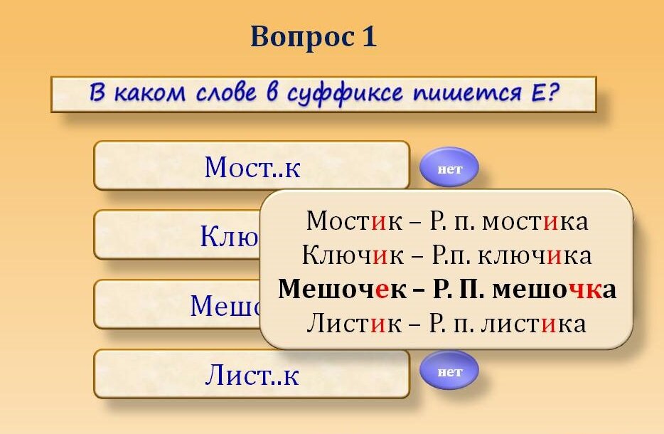 В каком слове есть суффикс к. Мешочек суффикс. Слова в которых есть суффикс. Ключик суффикс. Мост с суффиксами.