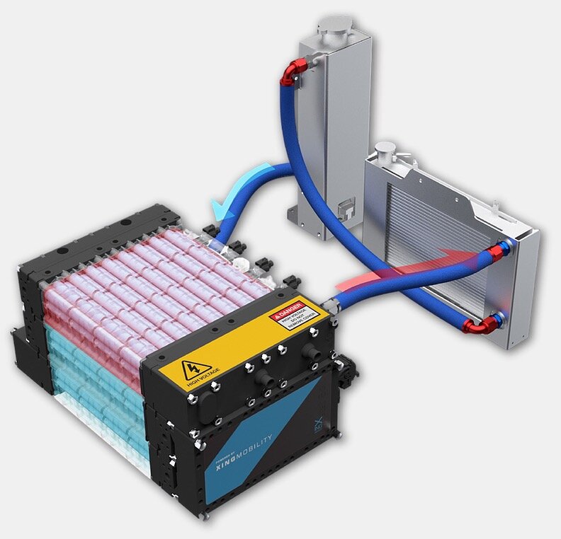 Иммерсионное охлаждение обеспечивает эффективное распределение тепла и однородность между температурами аккумуляторных элементов.