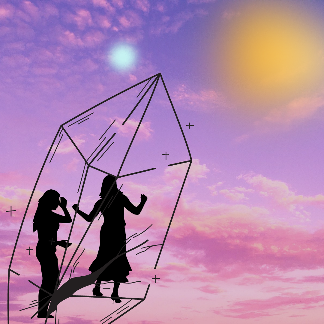 Сквозь кристалл нового мира видно два Солнца